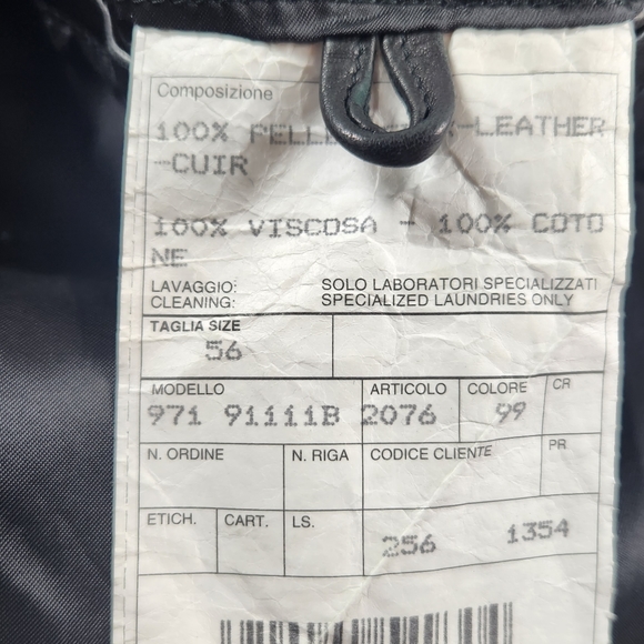 A testoni black leather jacket - Picture 4 of 5